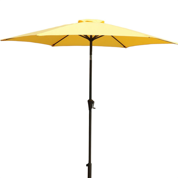 8.8' Outdoor Aluminum Patio Umbrella With 42 Pound Square Resin Umbrella Base