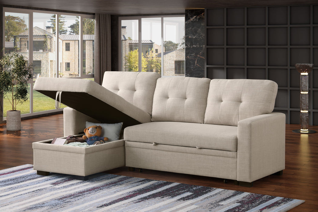 Elegant Storage Sofa - Beige