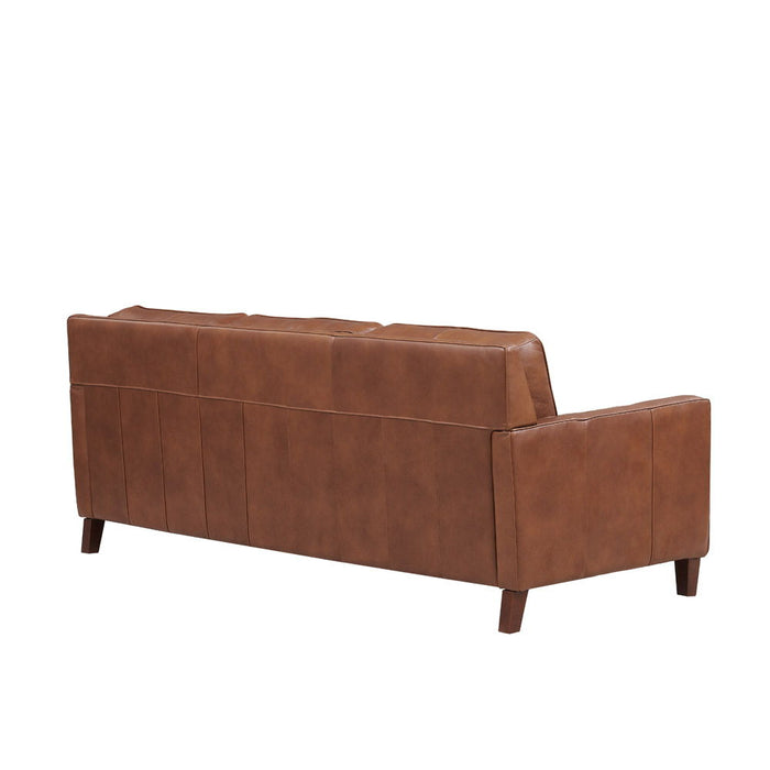 Ashby - Leather Sofa - Pecan