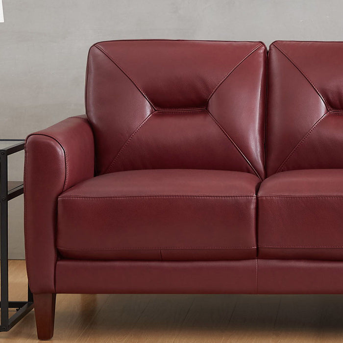 Mavis - Leather Loveseat