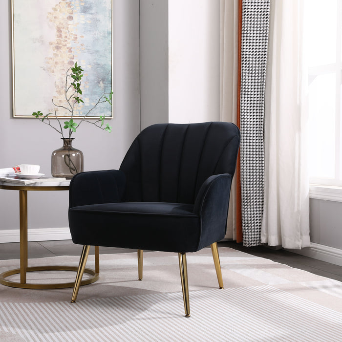 Modern Mid-Century Chair Linen Sherpa Armchair For Living Room Bedroom Office