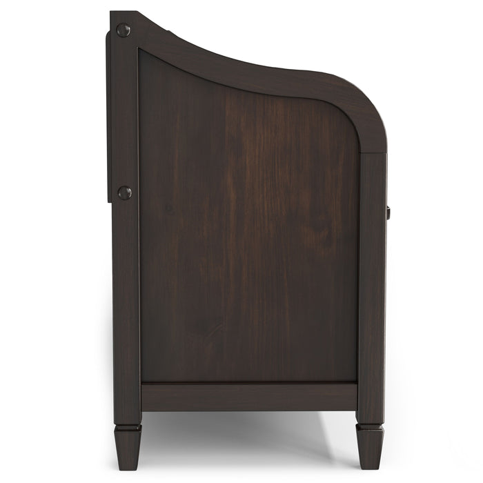 Connaught - Wide Entryway Storage Bench - Chestnut Brown