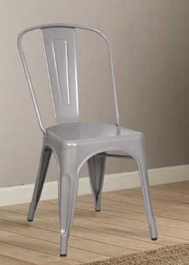 Jakia - Metal Side Chair (Set of 2) - Silver