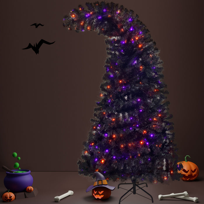 6FT Christmas Tree with LED Lights - Purple