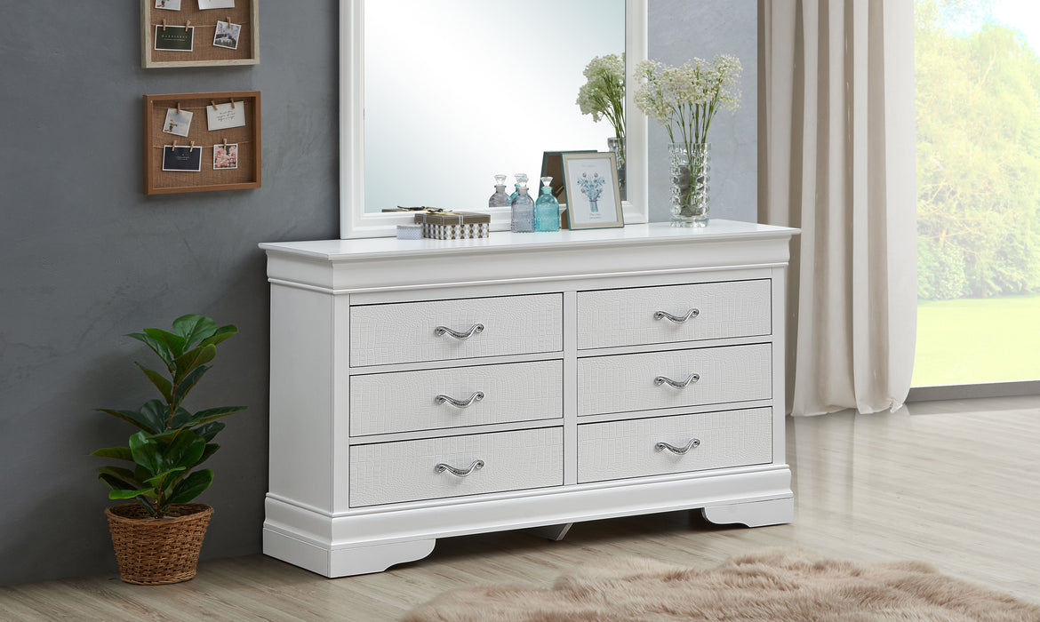 Lorana - G6590-D Dresser - Silver Champagne