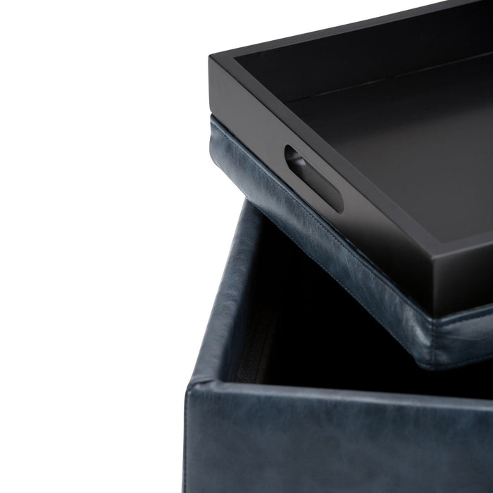 Rockwood - Cube Storage Ottoman with Tray