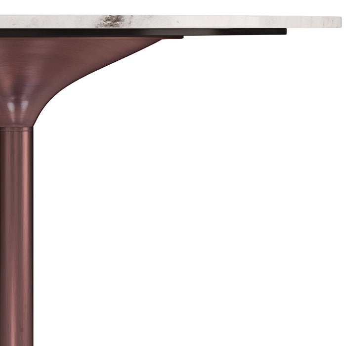 Osborne - Dining Table - White / Copper