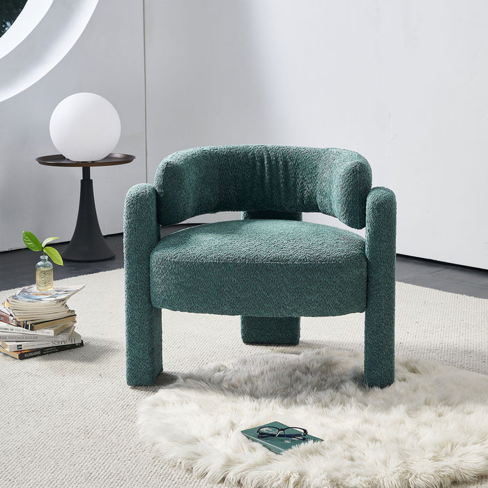 Boucle Upholstery Accent Chair