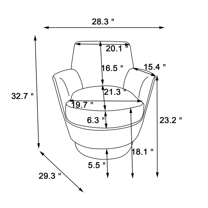 Swivel Barrel Chair, Swivel Accent Chairs Armchair For Living Room, Reading Chairs For Bedroom Comfy, Round Barrel Chairs With Gold Stainless Steel Base