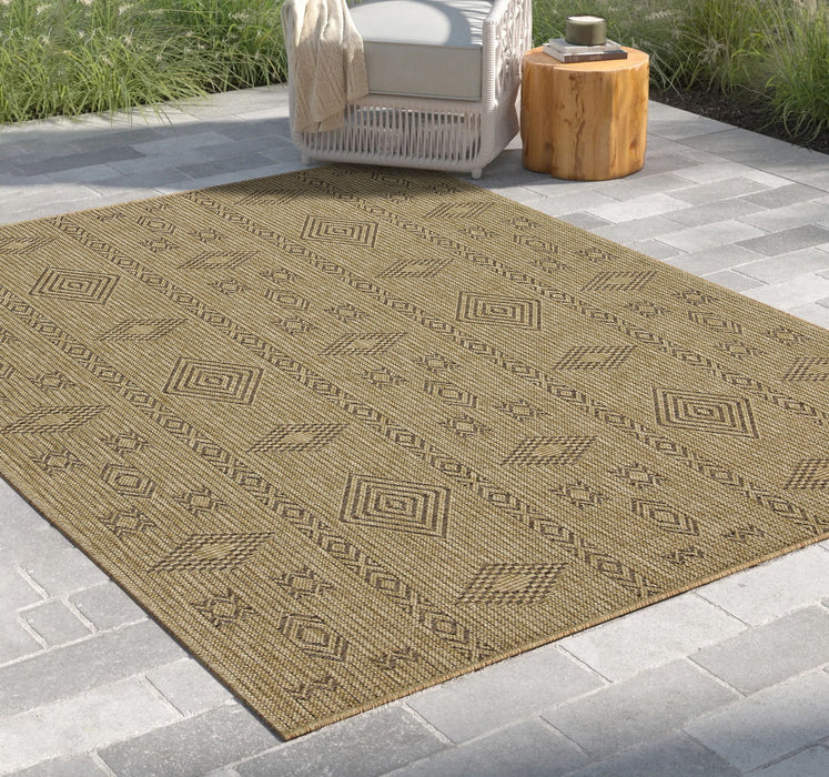 Earth - 2'7" X 7'3" Indoor / Outdoor Area Rug - Jute / Mocha