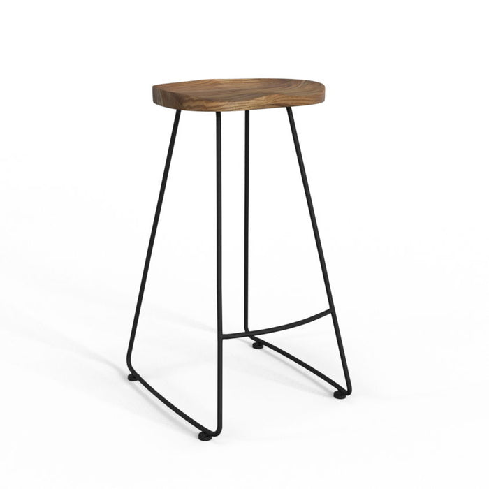 Amberly - Saddle Bar Stool (Set of 2)