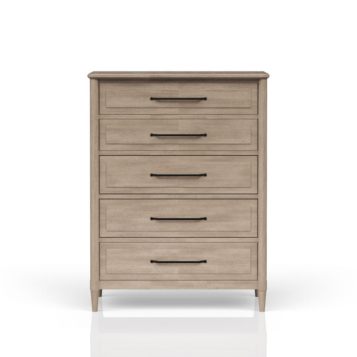 5 Drawer Door Chest - Sand