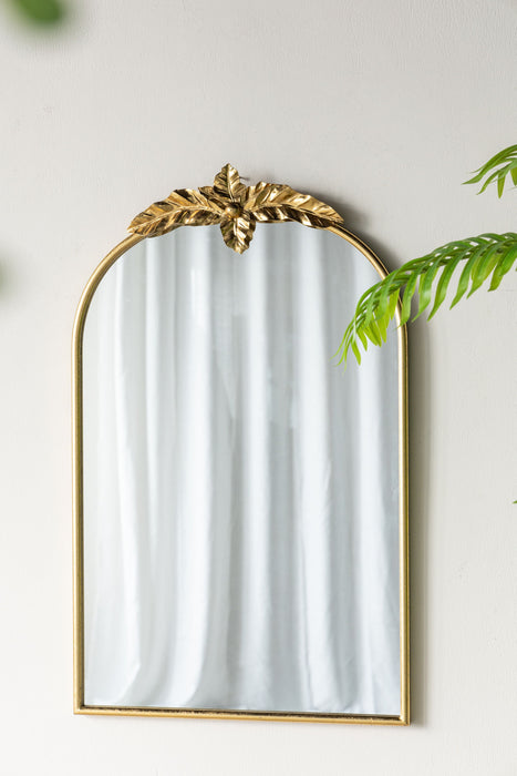 Arched Wall Mirror With Metal Frame, Wall Mirror For Living Room, Bedroom Hallway