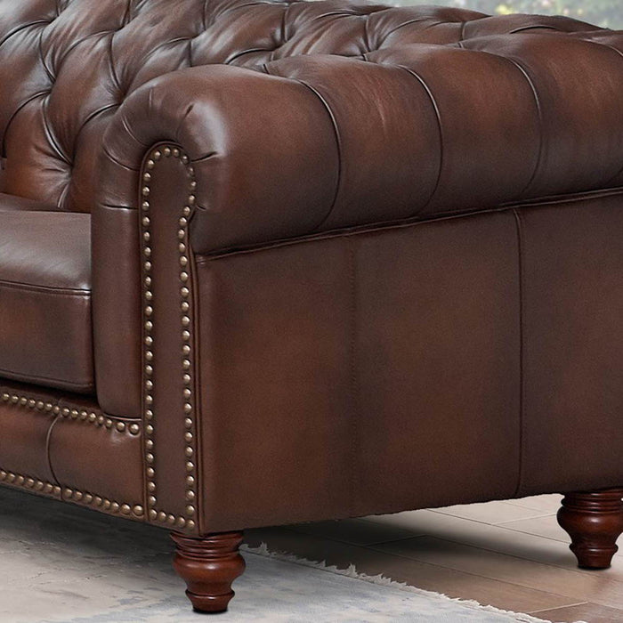 Alton Bay - Top Grain Leather Sofa Couch - Brown