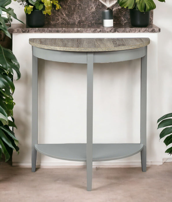 Justino - Console Table - Gray / Oak