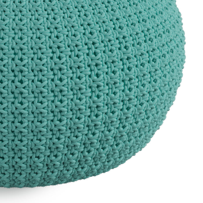 Sonata - Round Knitted Outdoor / Indoor Pouf