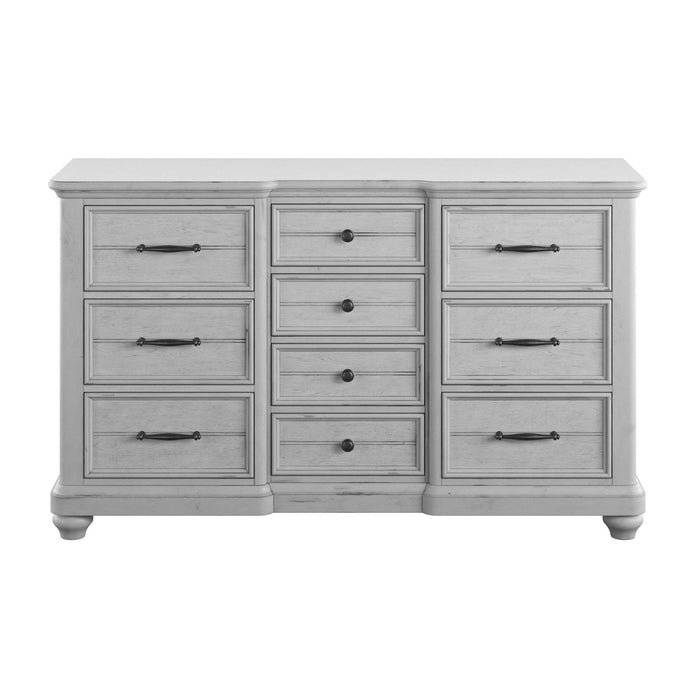 Mariano - 10 Drawer Dresser - Gray