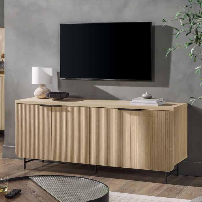 Modern Fluted Door Minimalist Storage Sideboard