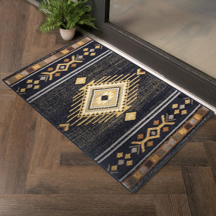 Tribes - GC_YLS4001 Black 5' x 7' Southwest Area Rug