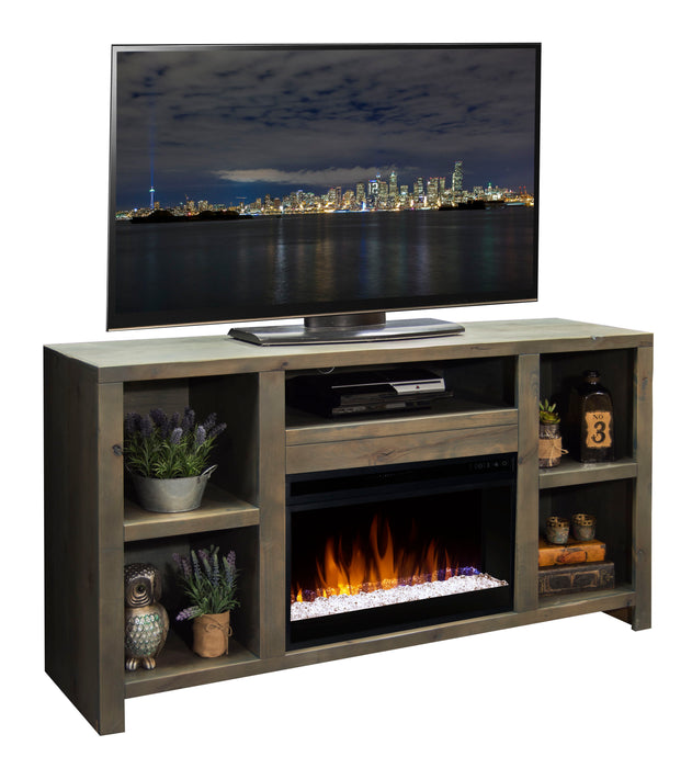 Joshua Creek - 62" Fireplace TV Stand - Barnwood