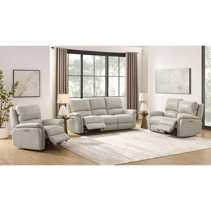 Erindale - Power Headrest Zero Gravity Reclining Loveseat With Console - Off White