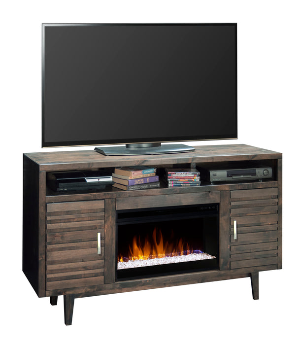 Avondale - 61" Electric Fireplace TV Console For TVs Up To 70" - Charcoal Brown