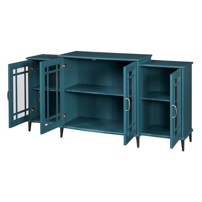 62” TV Stand - Teal Blue