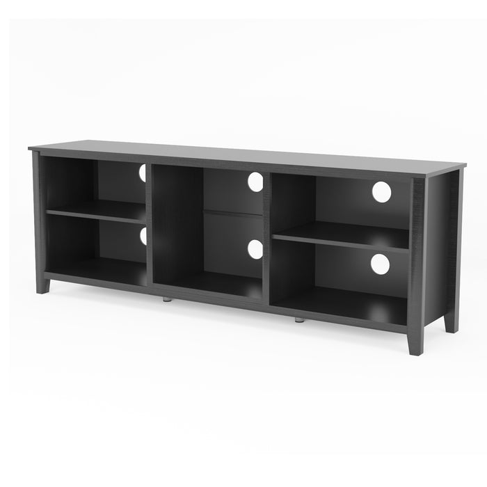 TV Stand Storage Media Console Entertainment Center - Tradition Black