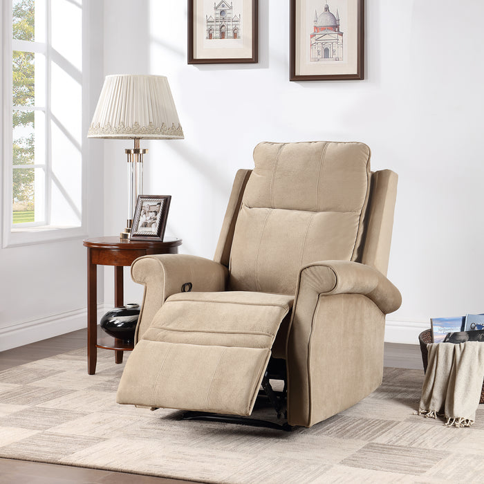 Oversize Modern Upholstered Lounge Manual Recliner Chair