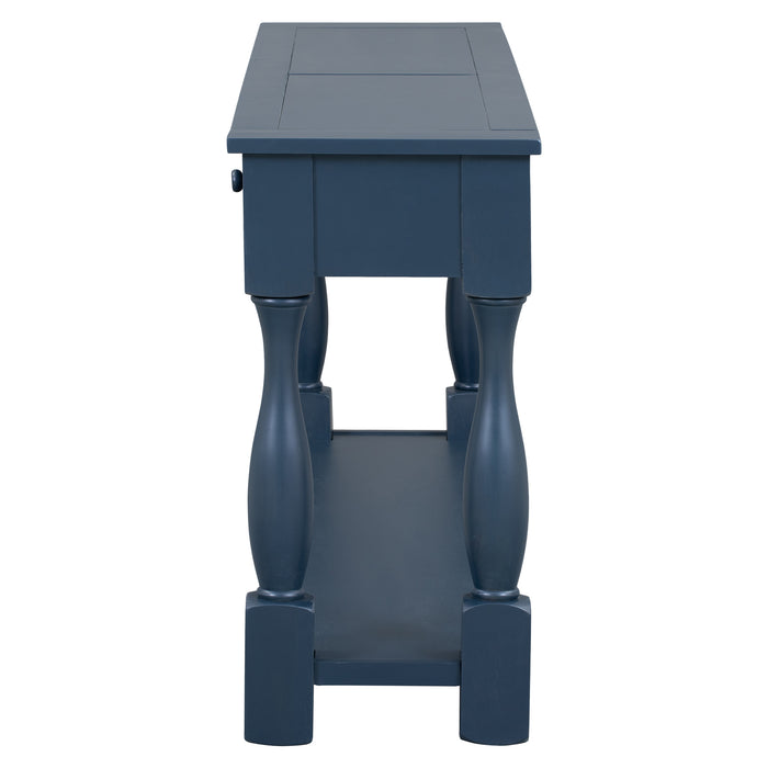 Console Table - Navy Blue