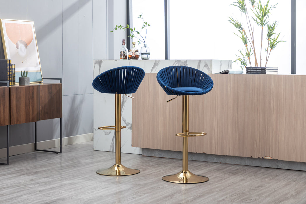 Velvet Bar Stools (Set of 2)