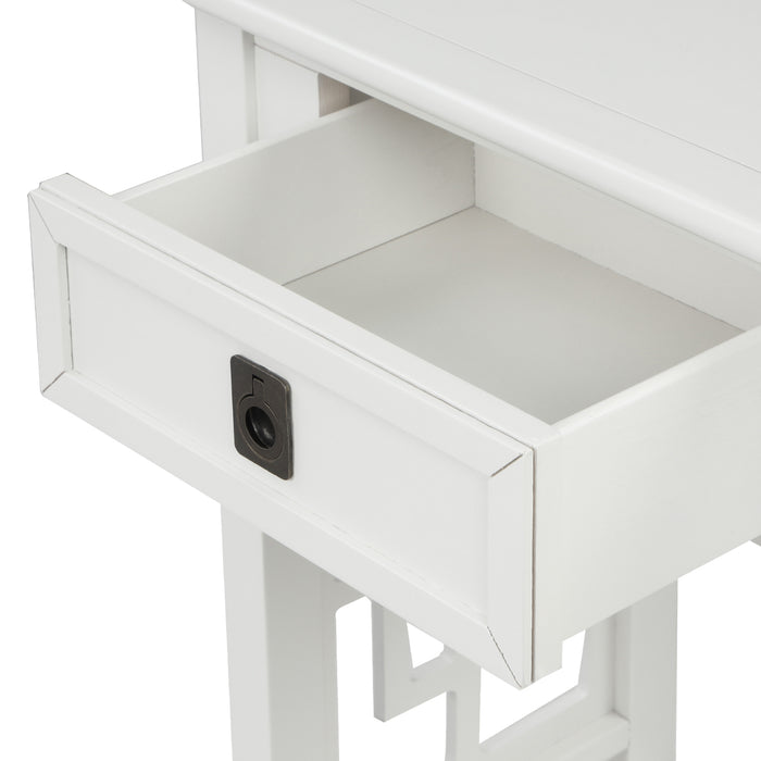 Entryway Accent Sofa Table - White