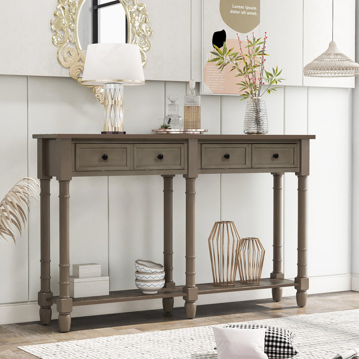 Console Table - Brown Wash