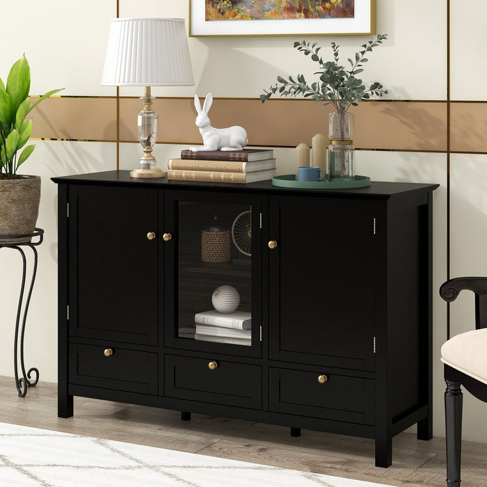 Modern Console Table for Living Room Dining Room - Black