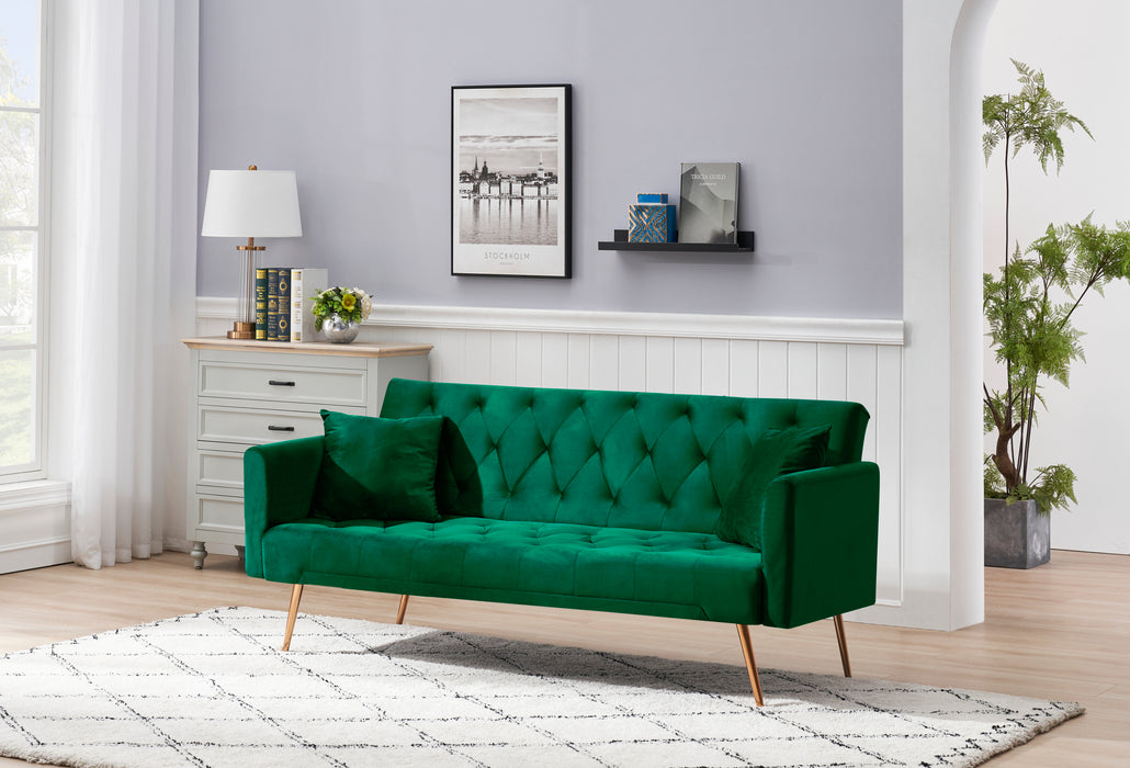 Convertible Sofa Bed - Green