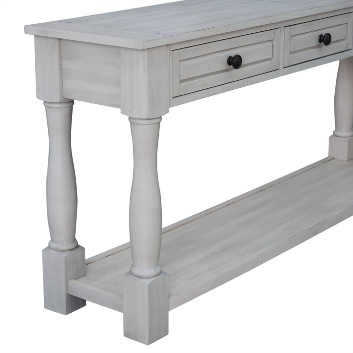 Console Table  - Gray Wash