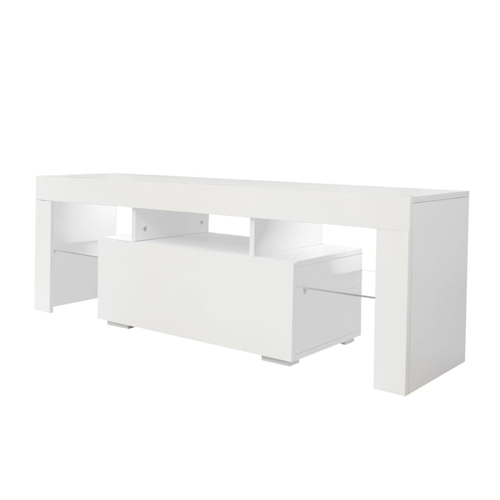 Entertainment TV Stand With LED Light