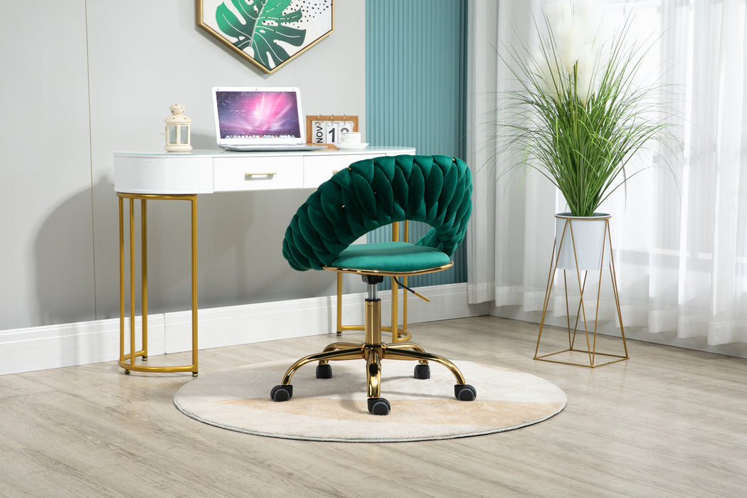 Adjustable Swivel Chair - Emerald