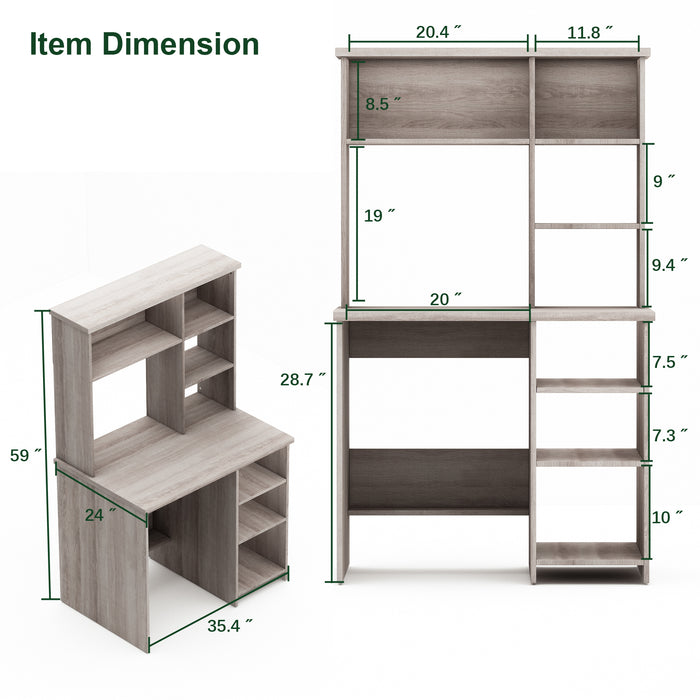 Sturdy Home Office Tower Computer Desk