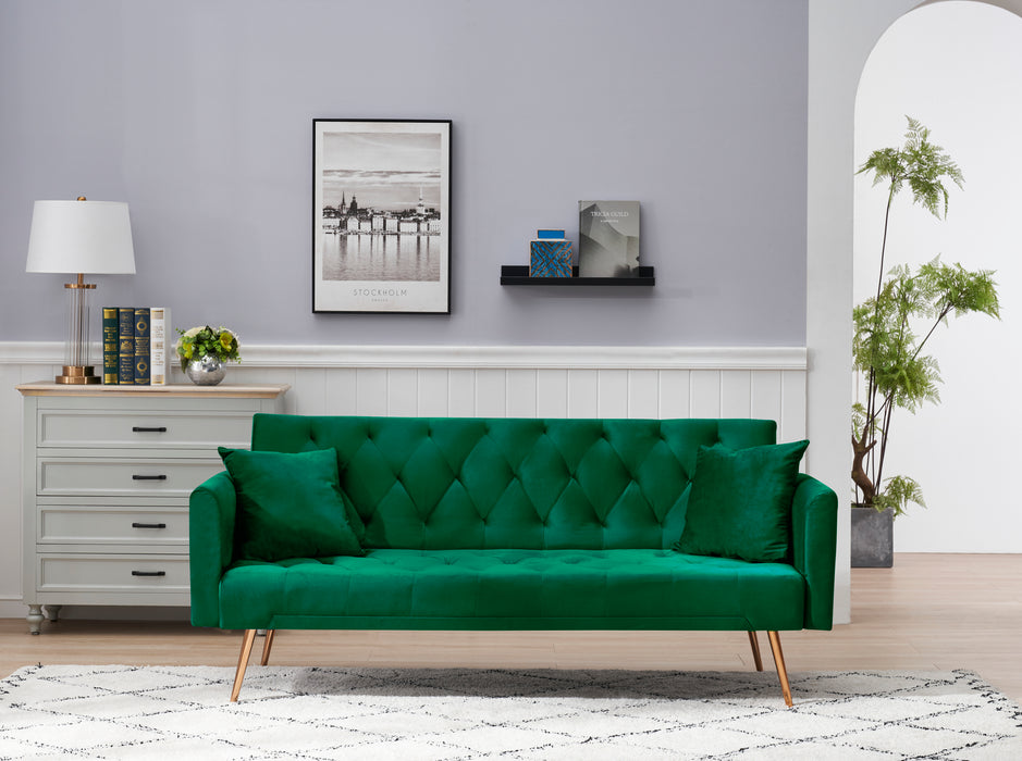 Convertible Sofa Bed - Green