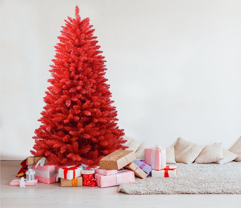 6FT PVC  Christmas Red Tree - Red