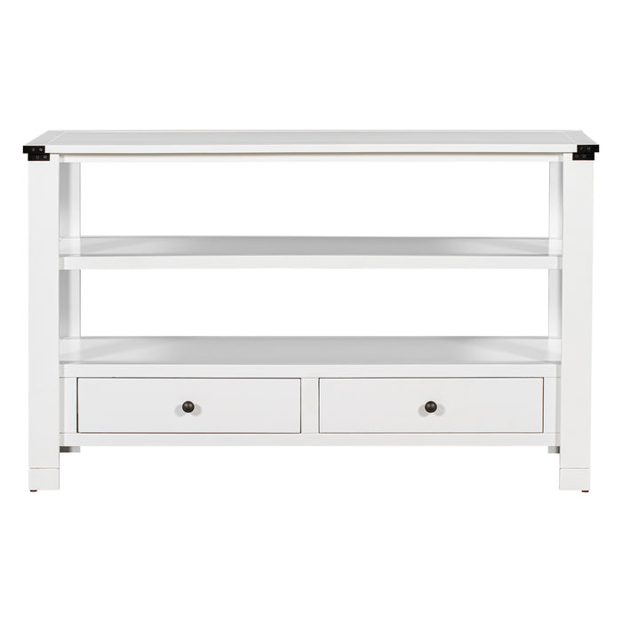 Modern Console Table for Living Room - White