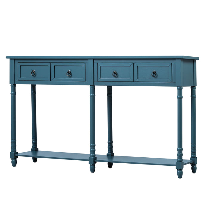 Console Table - Antique Navy