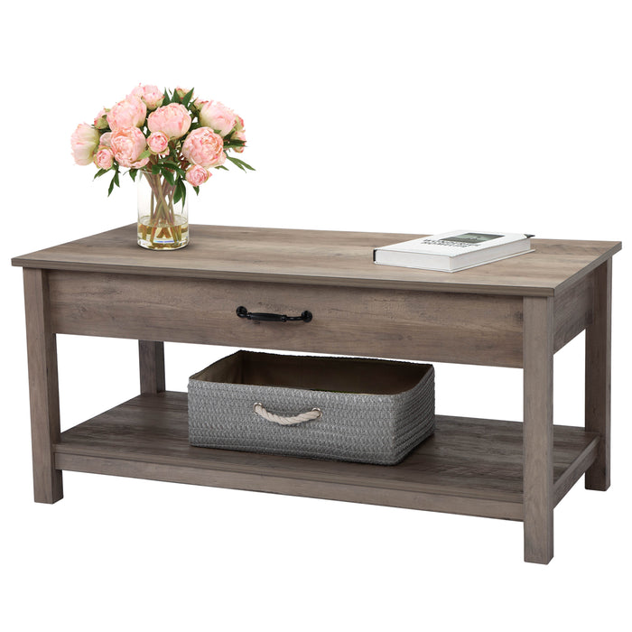 Modern Lifting coffee table for Living Room - Gray