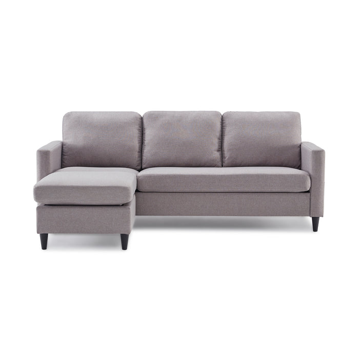 Reversible Sectional Sofa with Handy Side Pocke