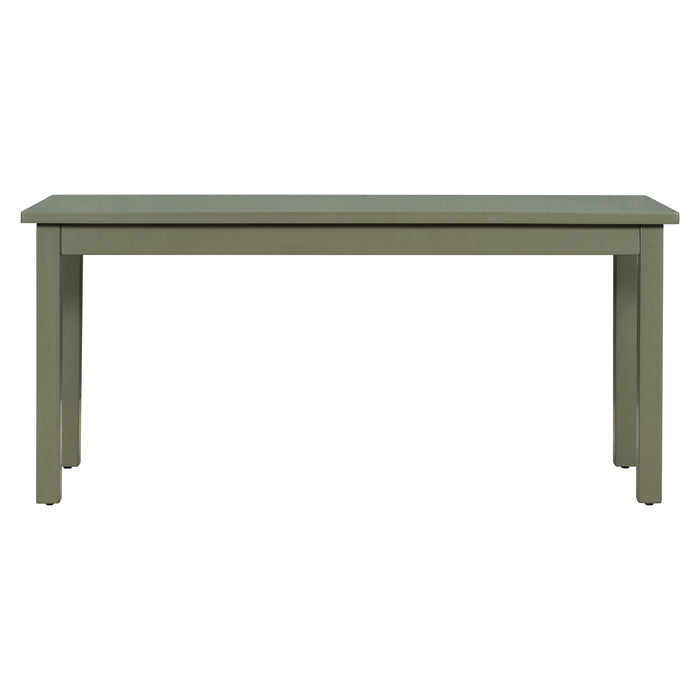 5-piece Wooden Dining Set- Gray Green