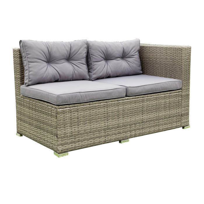 4 Piece Patio Sectional - Grey