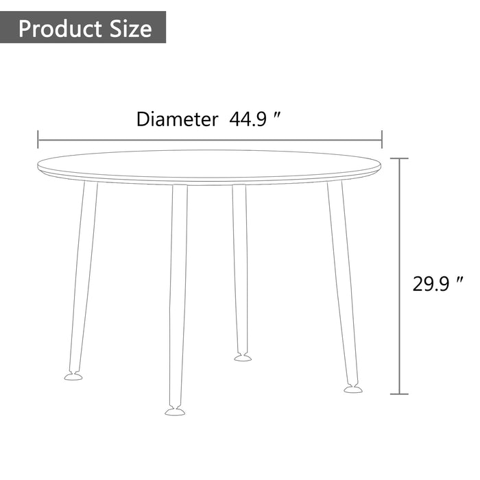 Modern simplicity roundI Imitation wood grain  dining table