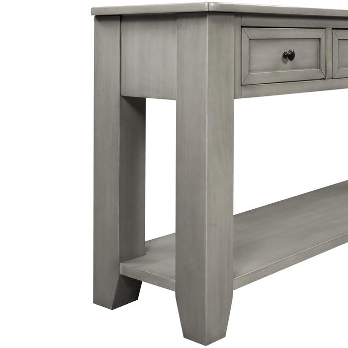 Modern Console Table for Living Room - Gray