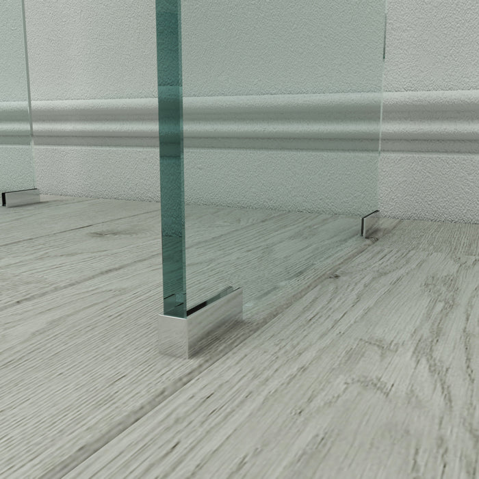 Whole Tempered Glass End Table Transparent